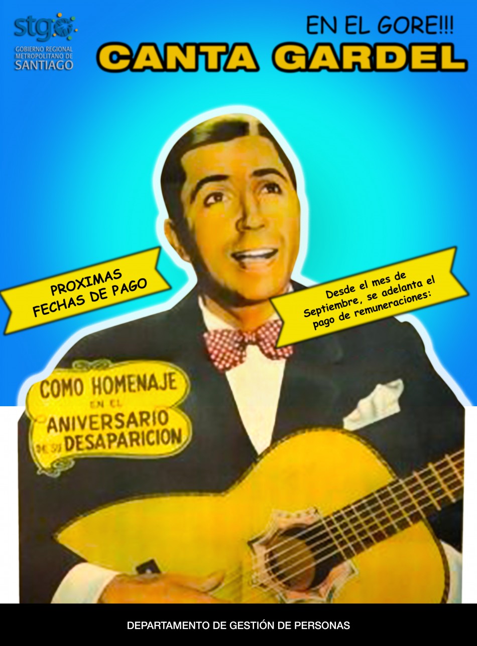 AFICHE CANTA GARDEL