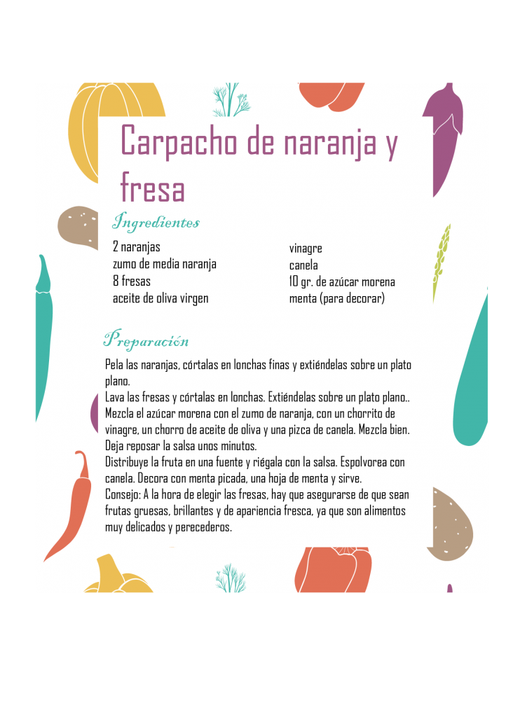 carpacho fresas