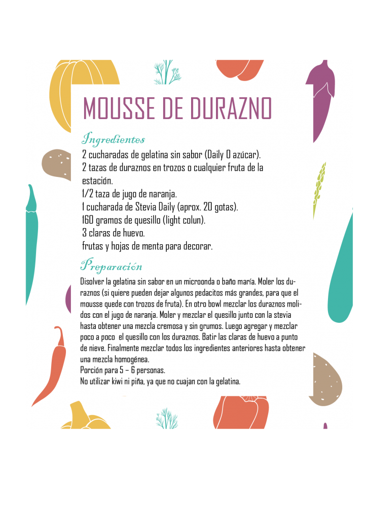 mousse durazno